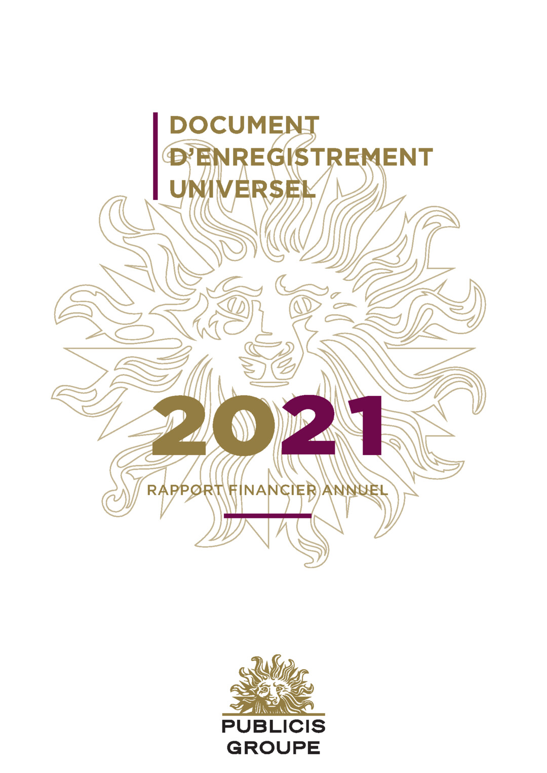 Publicis Groupe - Document D'Enregistrement Universel 2021