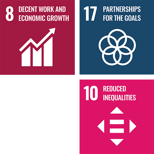 decent work and economic growth ; partnerships for the goals ; reduced inequalities